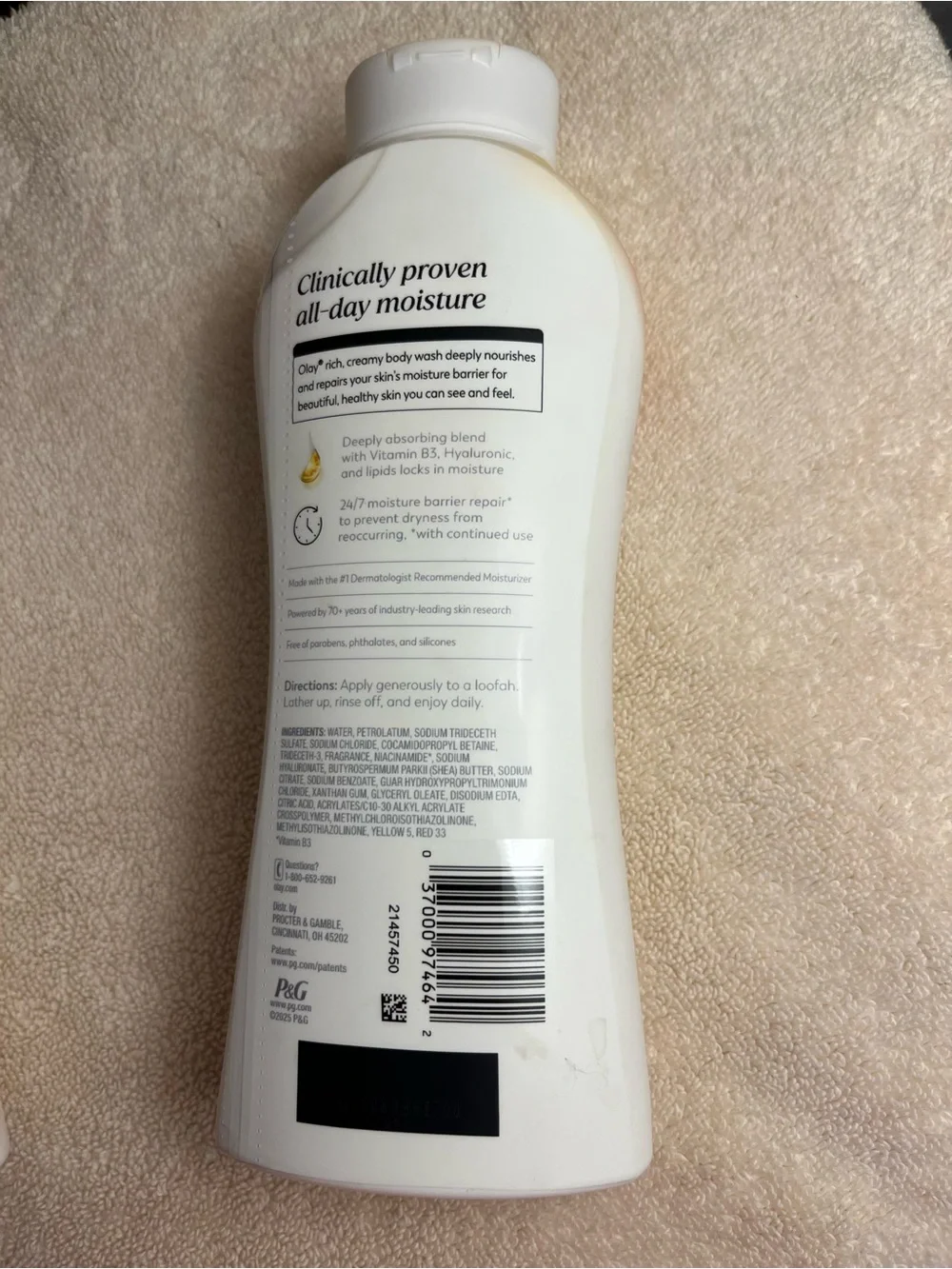 Olay Body Wash 3-Pack Shea Butter/Vitamin E/Coconut Oil Moisture Barrier 22oz